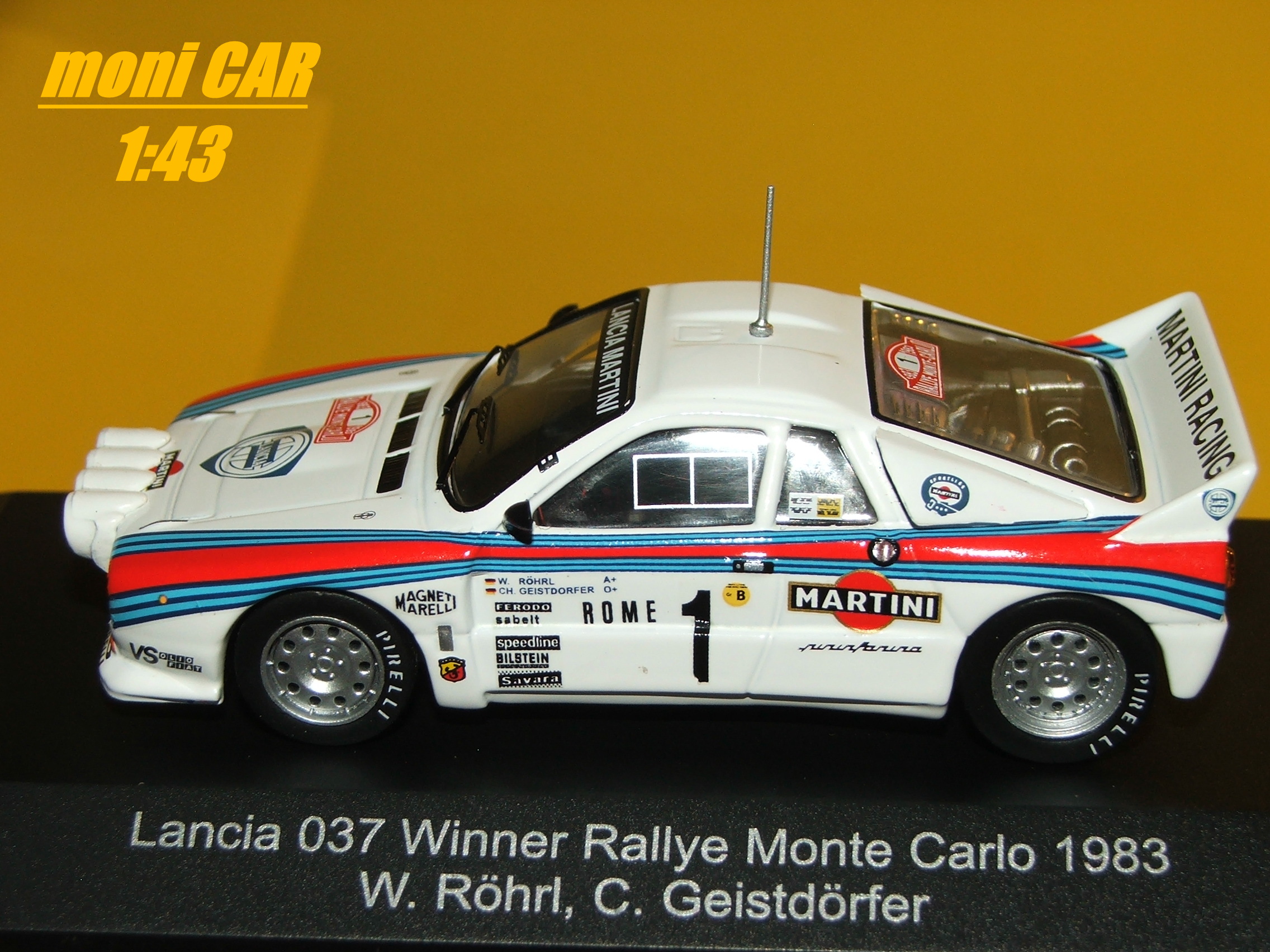 LANCIA 037 No.1 W. Rohrl - C. Geistdorfer - Winner Rallye Monte Carlo 1983 (1:43) CMR