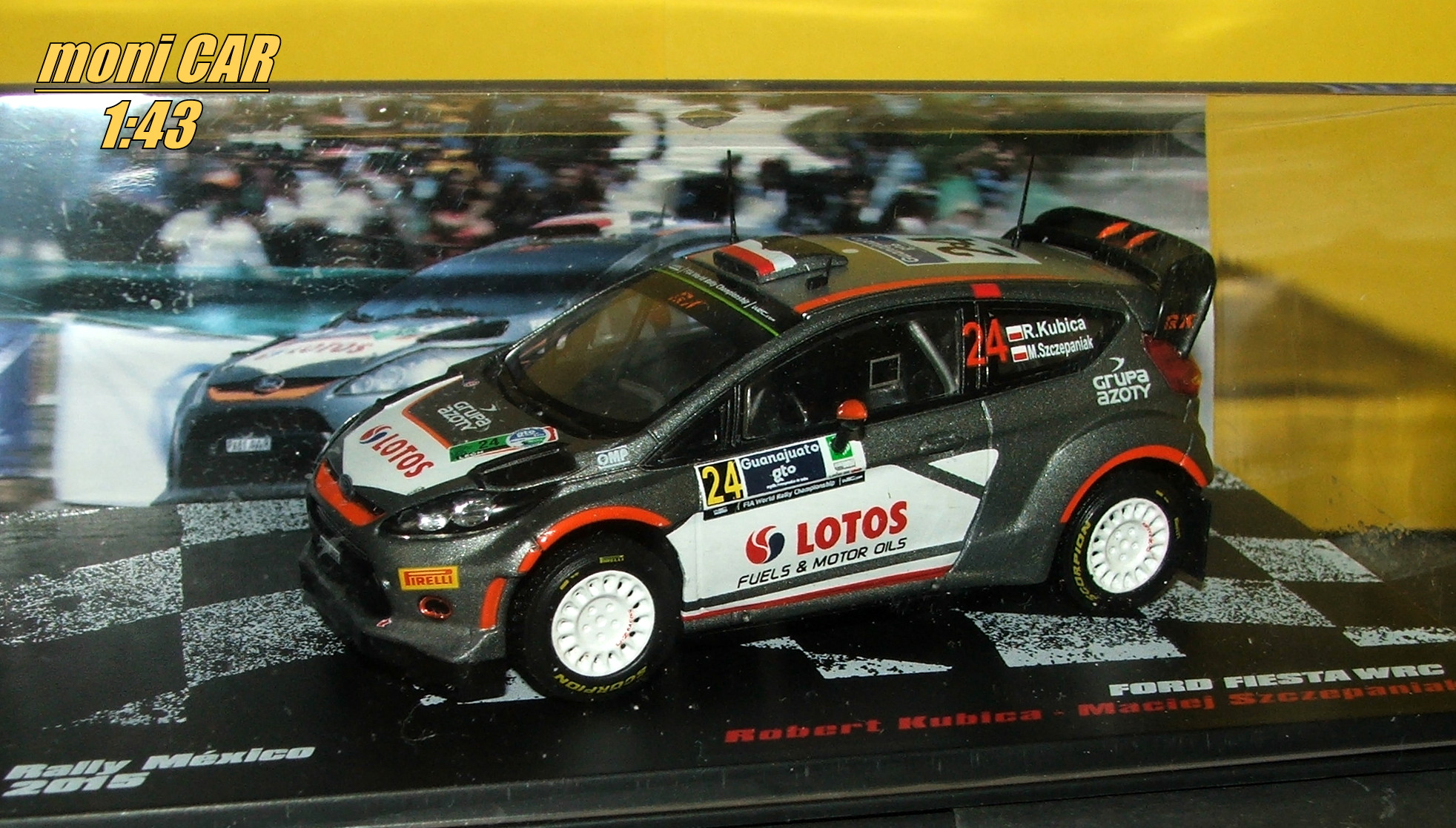 FORD Fiesta WRC No.24 - Robert Kubica - Maciej Szczepaniak - Rallye México 2015 (1:43) Altaya/IXO