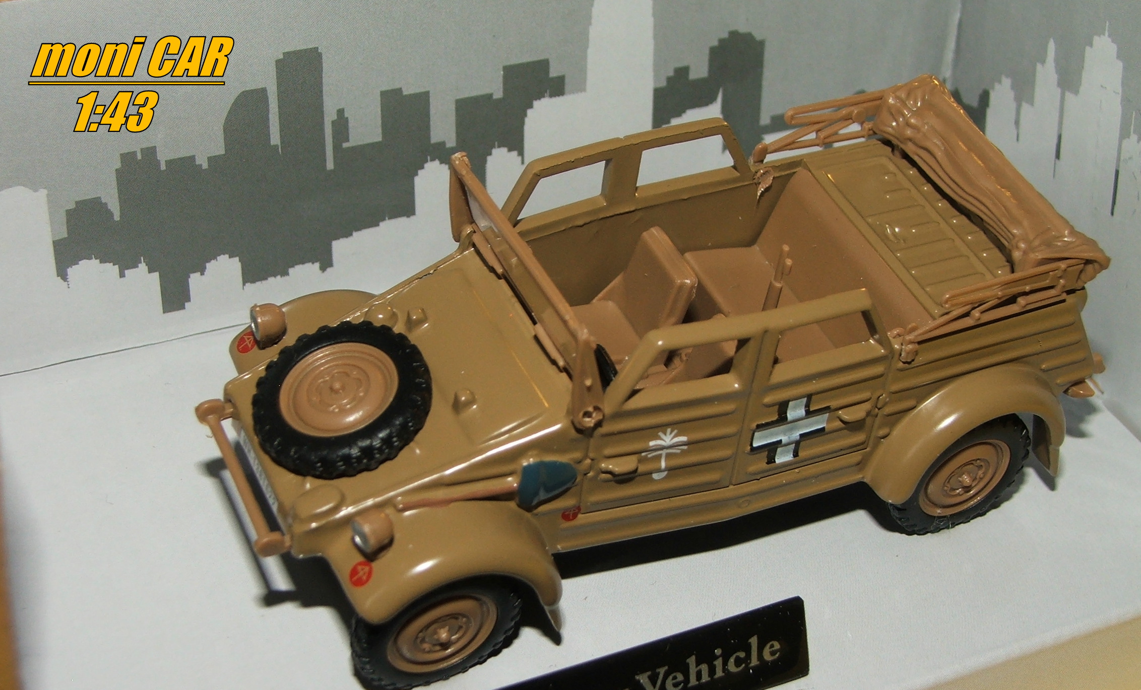 VOLKSWAGEN KUBELWAGEN 1/4 Ton Militari Vehicle (1:43) Cararama