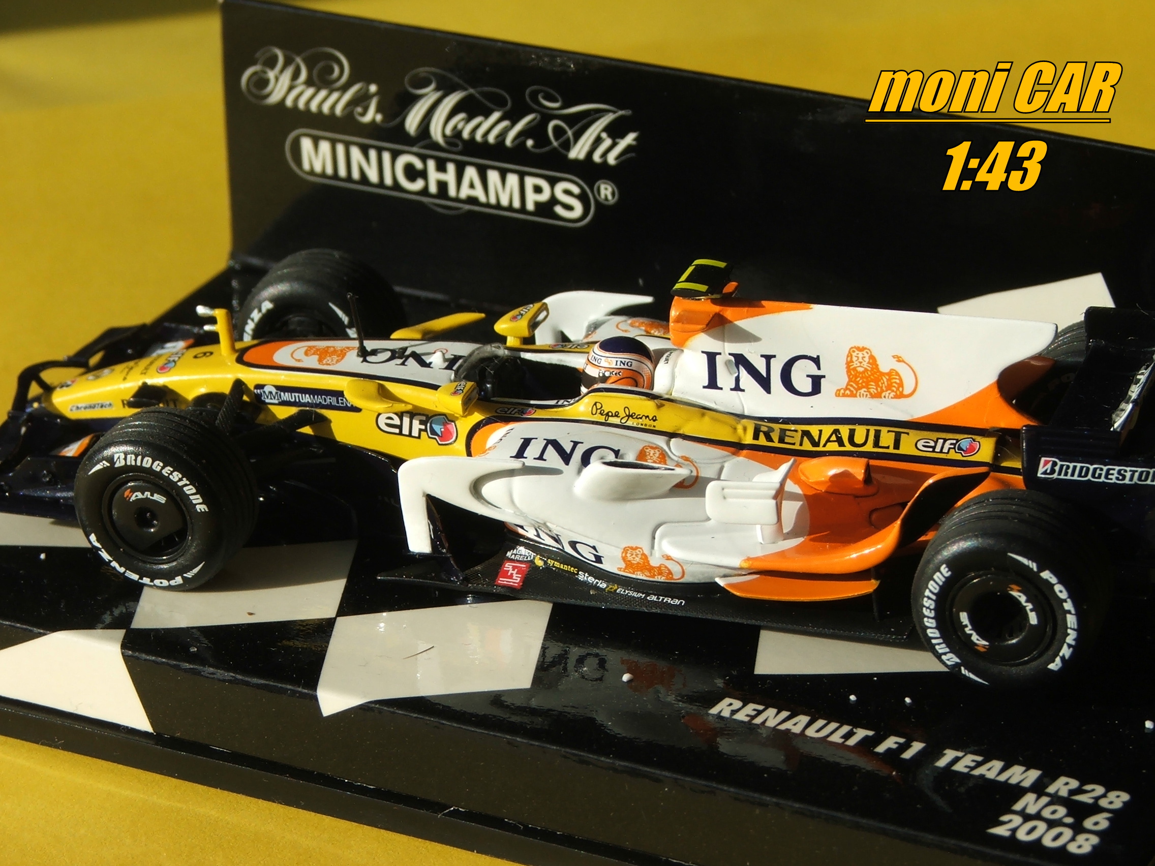 RENAULT F1 Team R28 No.6 Nelson Piquet Jr. 2008 (1:43) MINICHAMPS