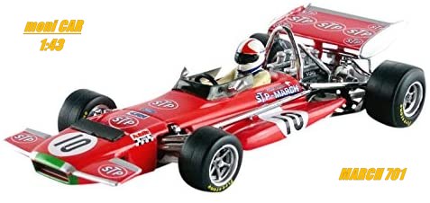 MARCH 701 No.10 Chris Amon 2nd Belgian GP 1970(1:43) QUARTZO