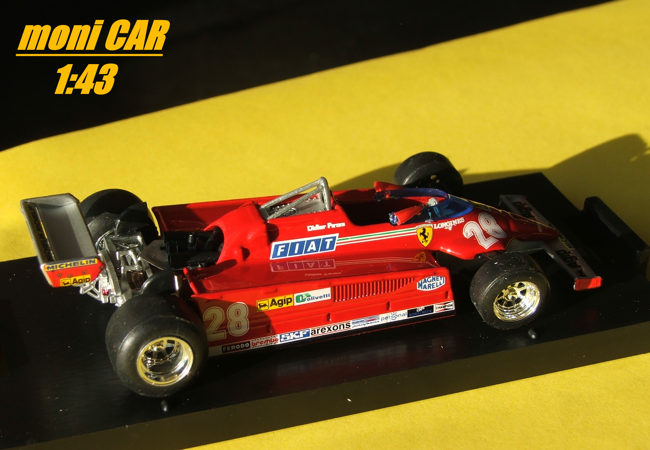 FERRARI 126CK turbo No.28 - Didier Pironi - GP Montecarlo 1981 (1:43) BRUMM