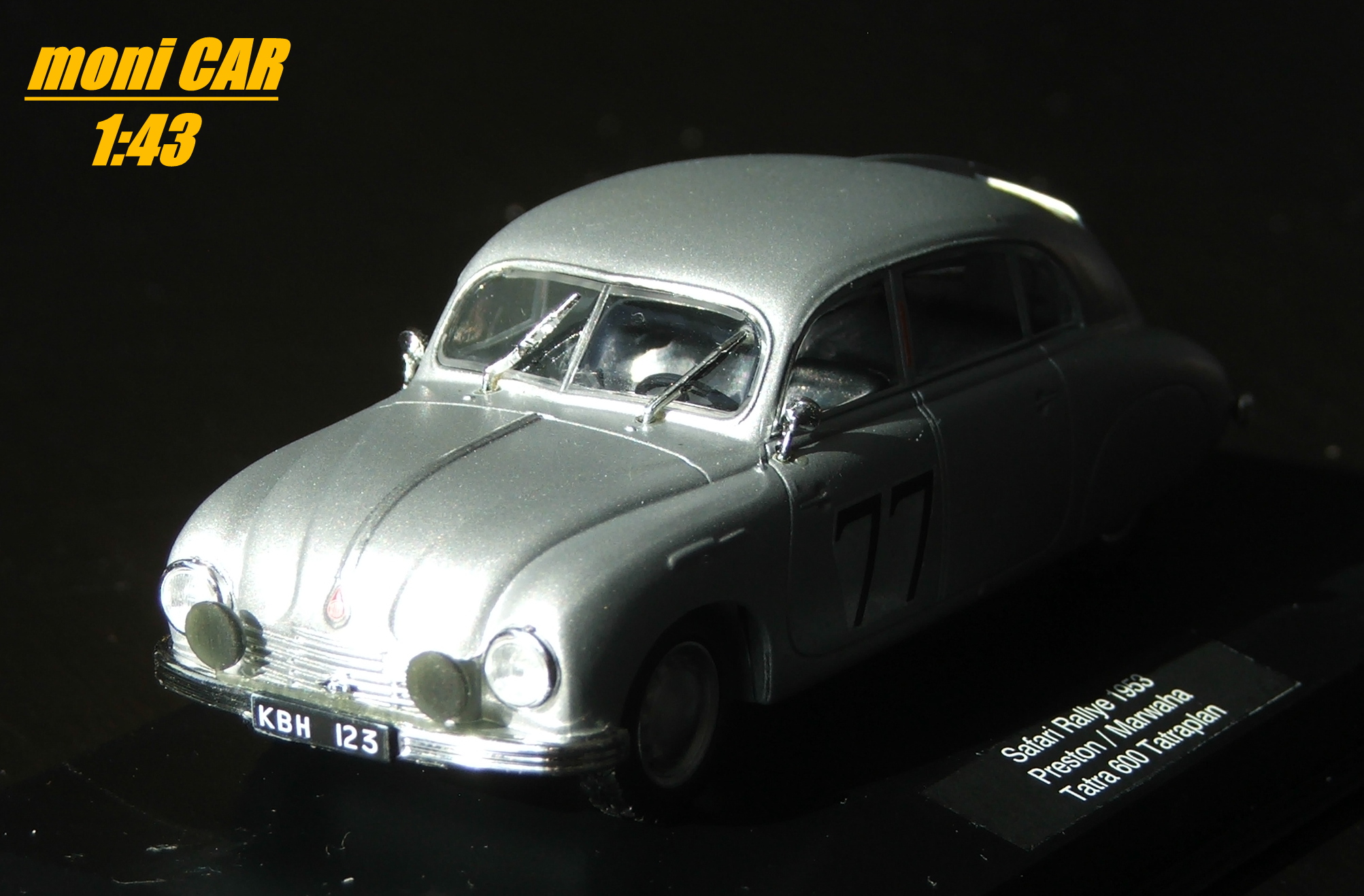 TATRA 600 Tatraplan No.77 - Presto - Marwaha - Safari Rallye 1953 (1:43) SC FOX18