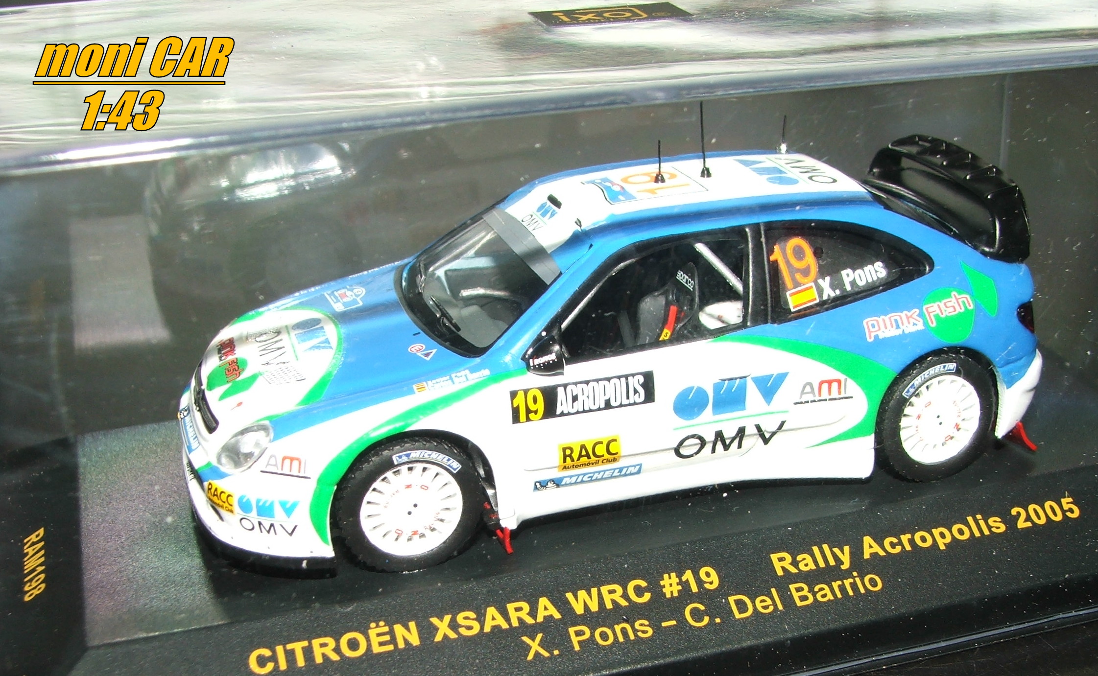 CITROEN XSARA WRC No.19 X. Pons - C. Del Barrio - Rally Acropolis 2005 (1:43) IXO