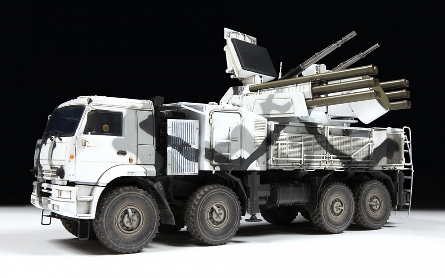 SA-22 Greyhound - Russian Self-Propelled Anti-Aircraft Missile and Gun System Pantsir (1:35) ZVEZDA