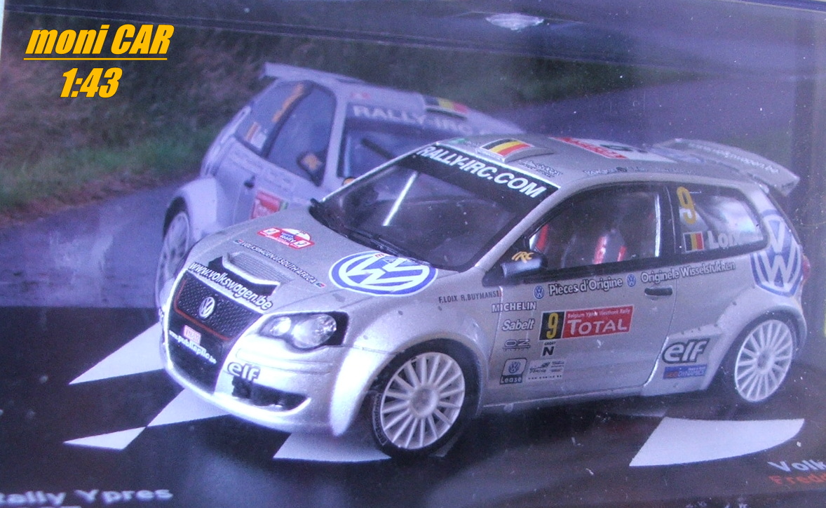 VOLKSWAGEN Polo S2000 No.9 - Freddy Loix - Robin Buysmans Rally Ypres 2007 (1:43) Altaya/IXO