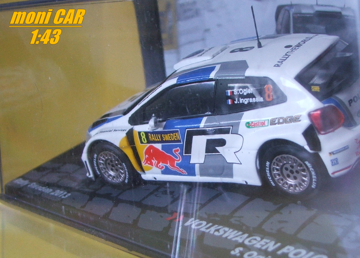 VOLKSWAGEN Polo R WRC No.8 - S. Ogier - J. Ingrassia - Rally Sweden 2013 (1:43) Altaya/IXO