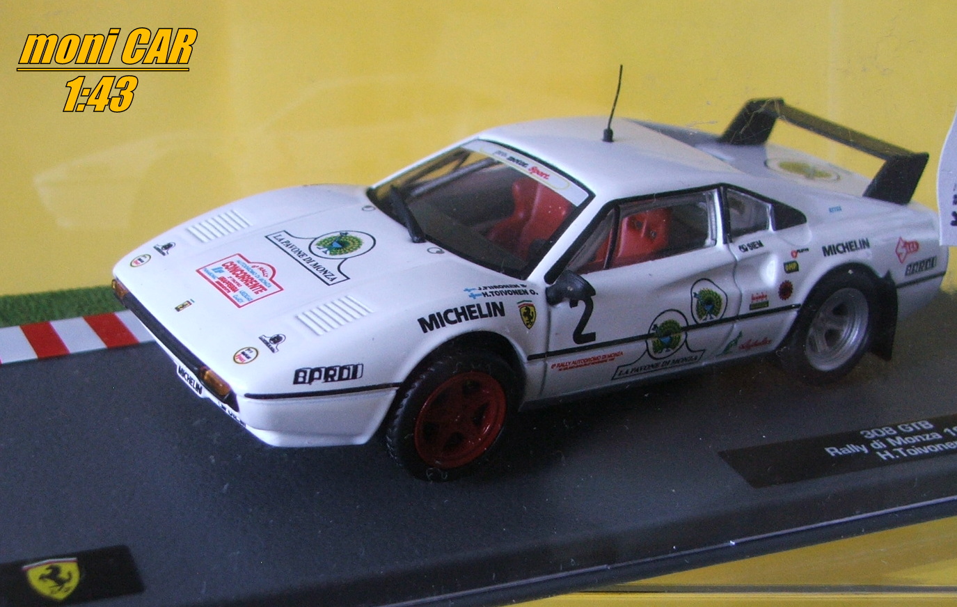FERRARI 308 GTB  No.2 - Henri Toivonen - Juha Piironen - Rally di Monza 1983 (1:43) Altaya/IXO