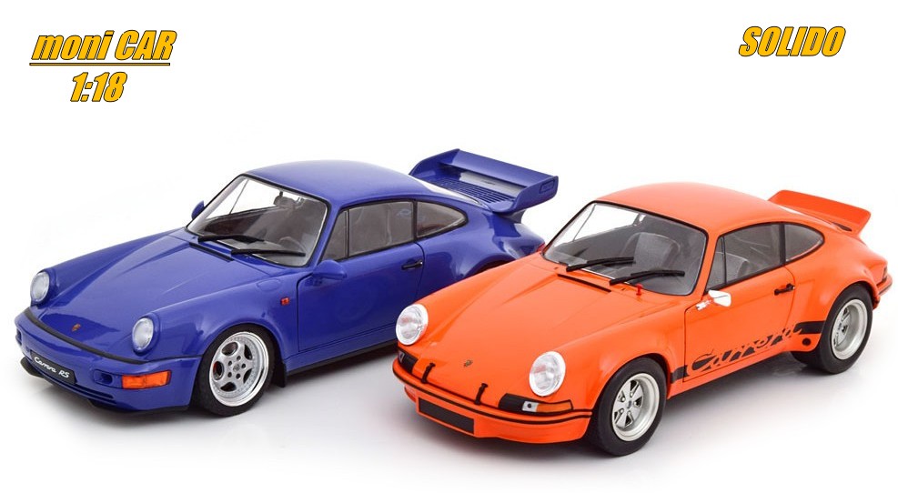 SET PORSCHE 911 Carrera RSR - PORSCHE 911 Carrera RS 964 - (1:18) SOLIDO