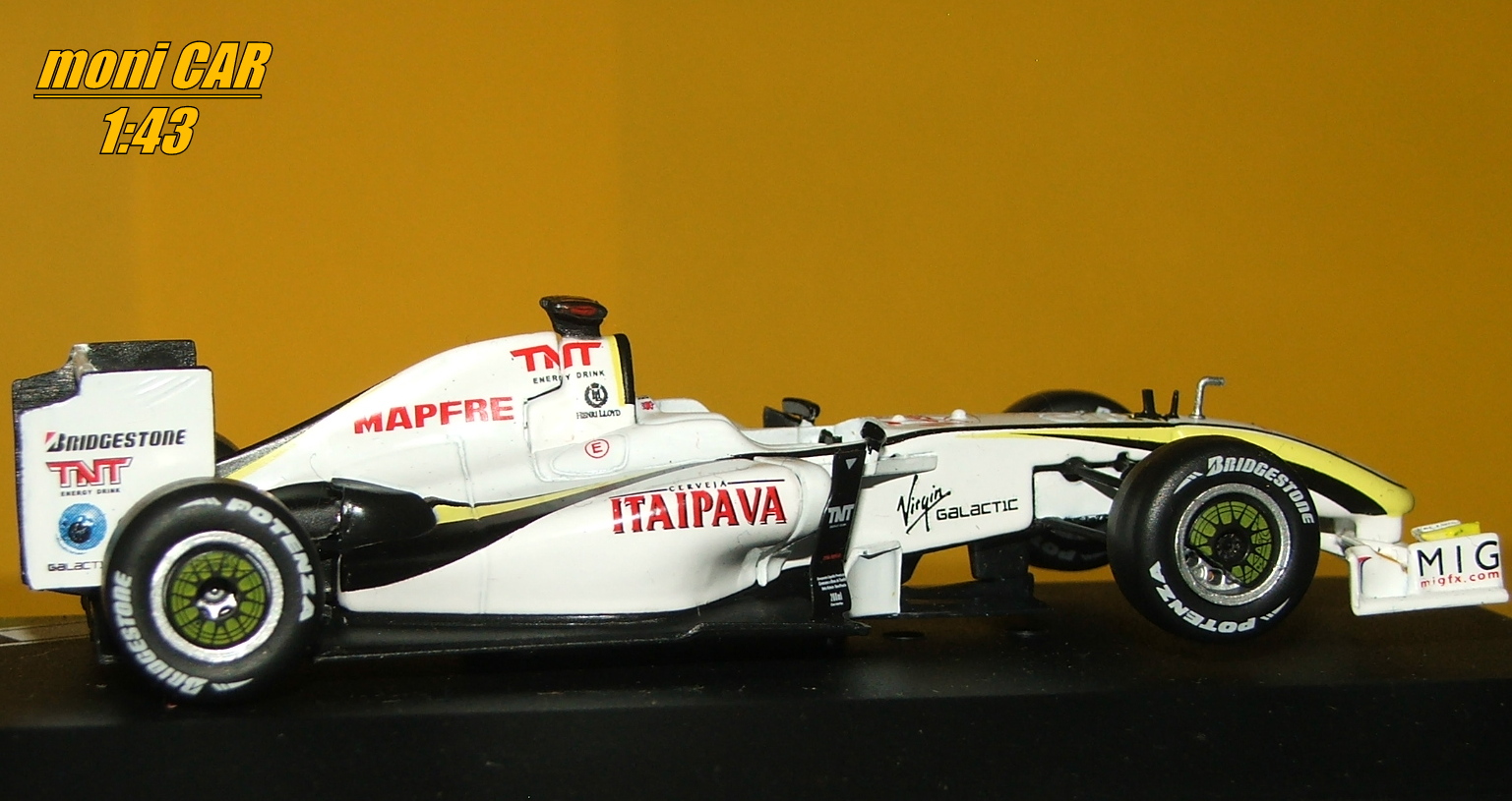 BRAWN Mercedes GP001 No.22 5th- Jenson Button GP Brazil 2009 (1:43) Altaya/IXO