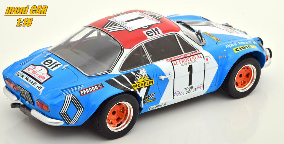 ALPINE Renult A110 No.1 - Jean-Pierre Nicolas - Michel Vial - Winner Rallye de Corse 1973 (1:18) IXO