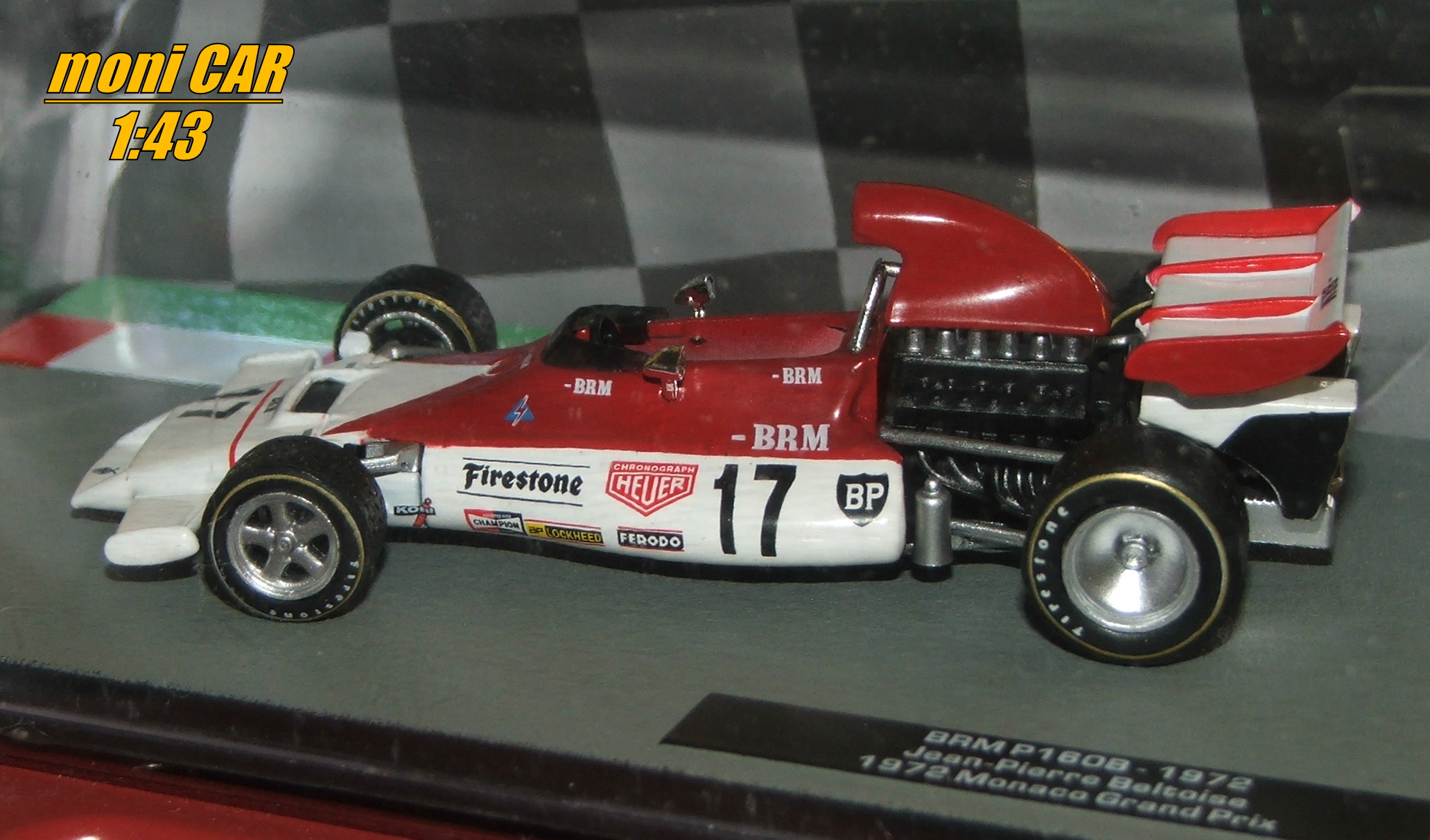 BRM P160B No.17 Jean-Pierre Beltoise - Monaco GP - 1972 (1:43) Altaya/IXO