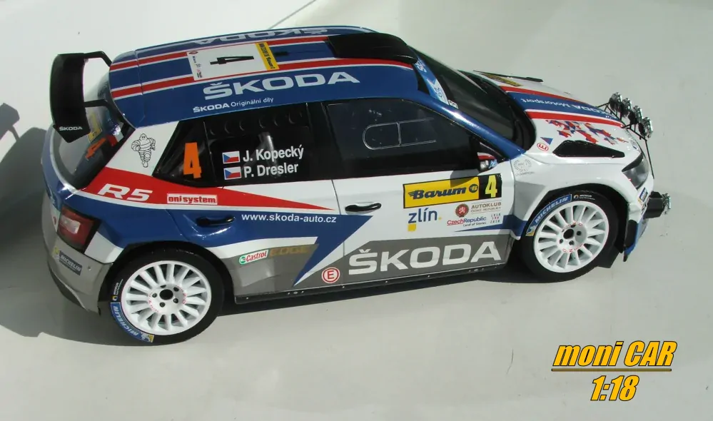 Škoda Fabia R5 No.4 J. Kopecký - P. Dresler Barum Rally 2018 (1:18) FOX18