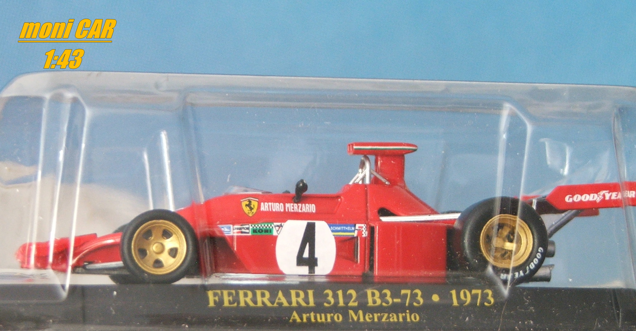 FERRARI 312 B3-73 No.4 - Arturo Merzario - F1 - 1973 (1:43) Altaya/IXO