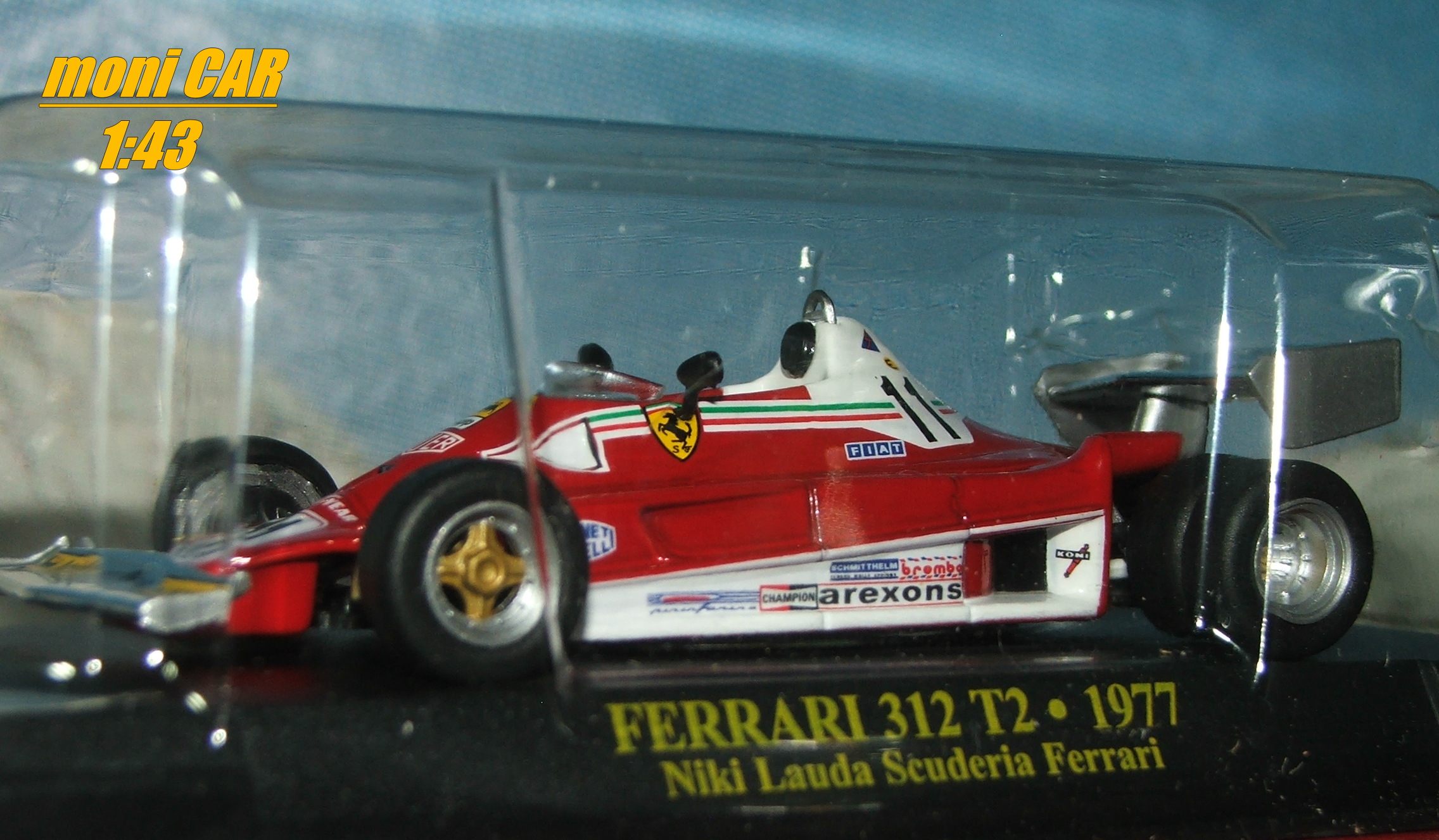 FERRARI 312 T2 No.11 - Niki Lauda Scuderia Ferrari "6wheels" - F1 World Champion 1977 (1:43) Altaya/IXO