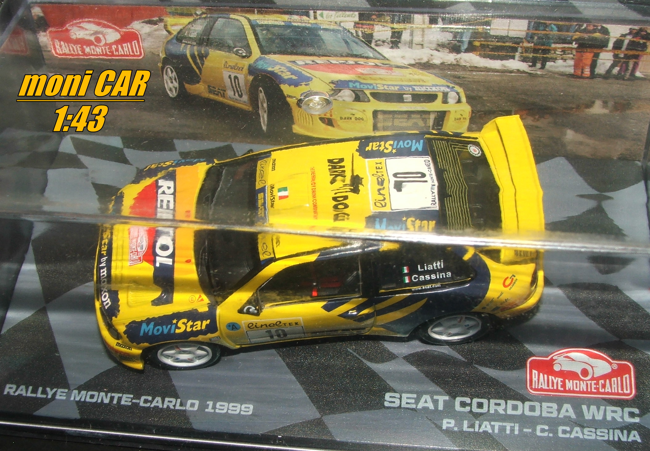 SEAT Cordoba WRC Repsol No.10 - P. Liatti - C. Cassina Rallye Monte Carlo 1999 (1:43) Altaya/IXO