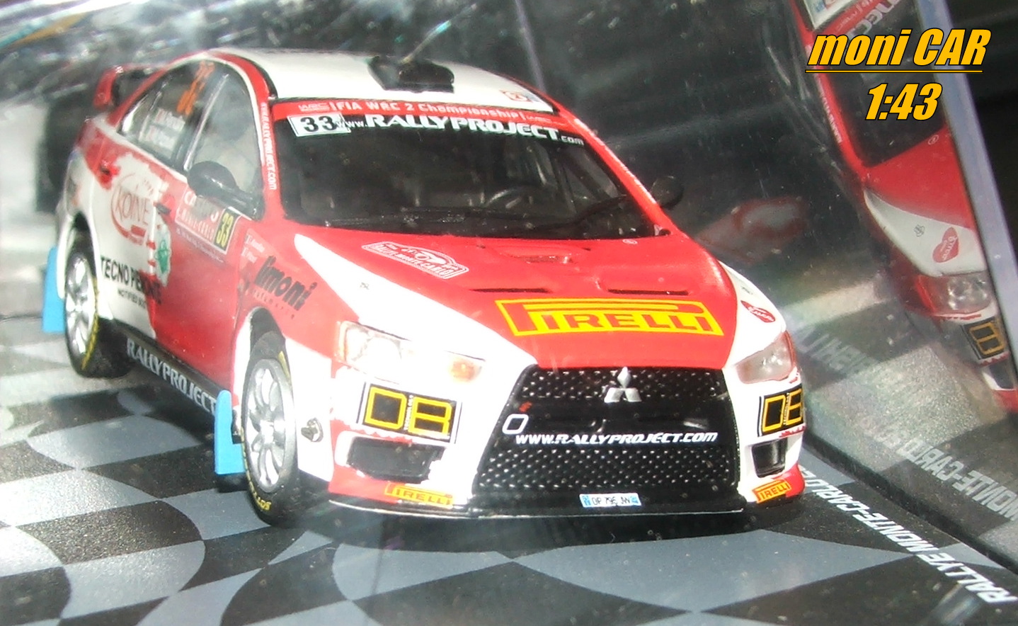 MITSUBISHI Lancer Evolution X No.33 - M. Rendina - M. Pizzuti - Rallye Monte Carlo 2014 (1:43) Altaya/IXO