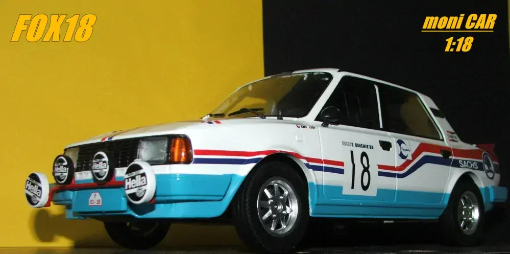 ŠKODA 130 LR No.18 Ladislav Křeček - Bořivoj Motl - Rally Bohemia 1986 (1:18) FOX18