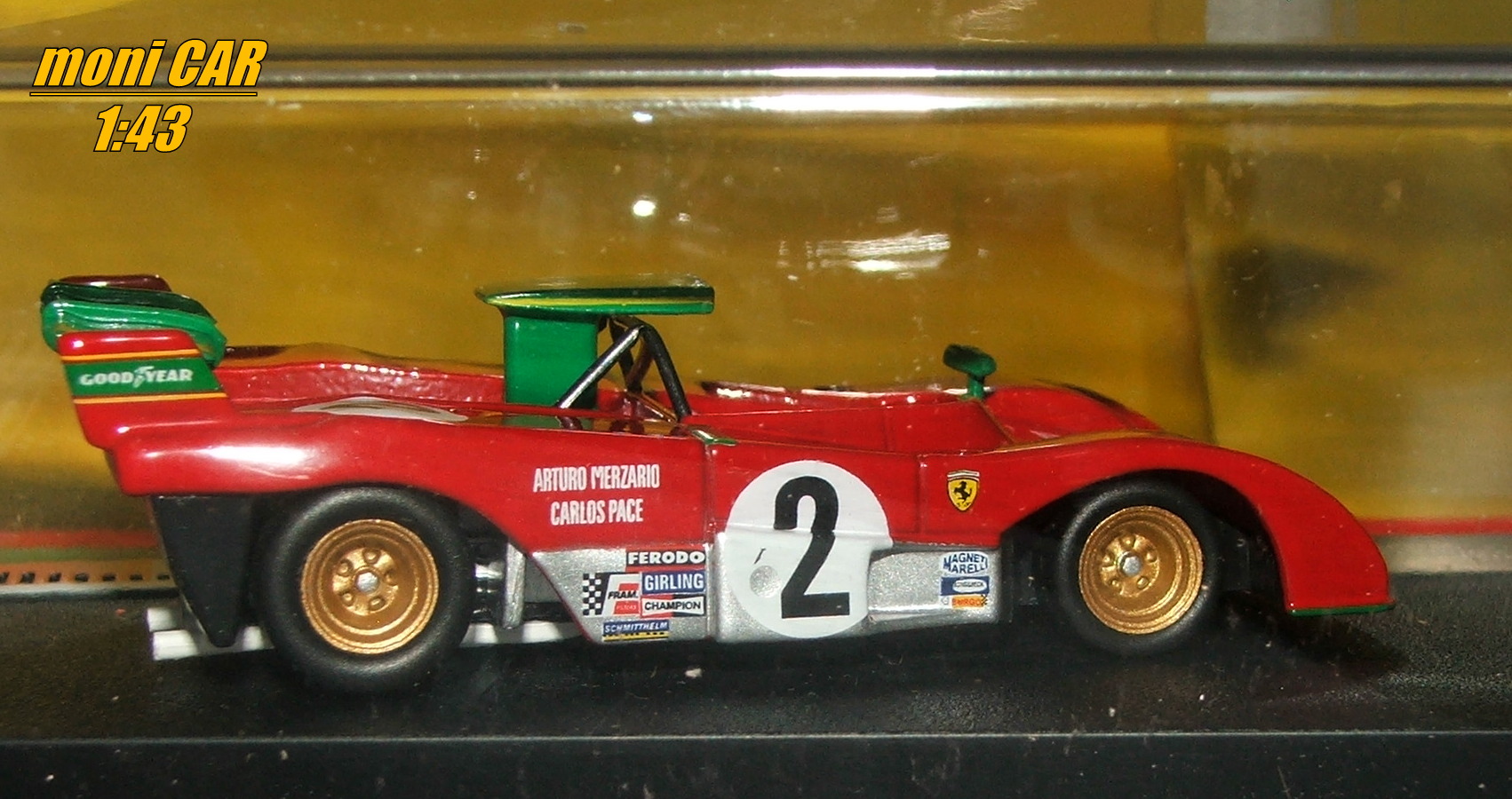 FERRARI 312 P No.2 - Arturo Merzario - Carlos Pace 1000 km Zeltweg (1:43) Altaya/IXO