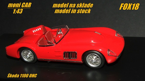 ŠKODA 1100 OHC Spider 1957 (1:43) FOX18