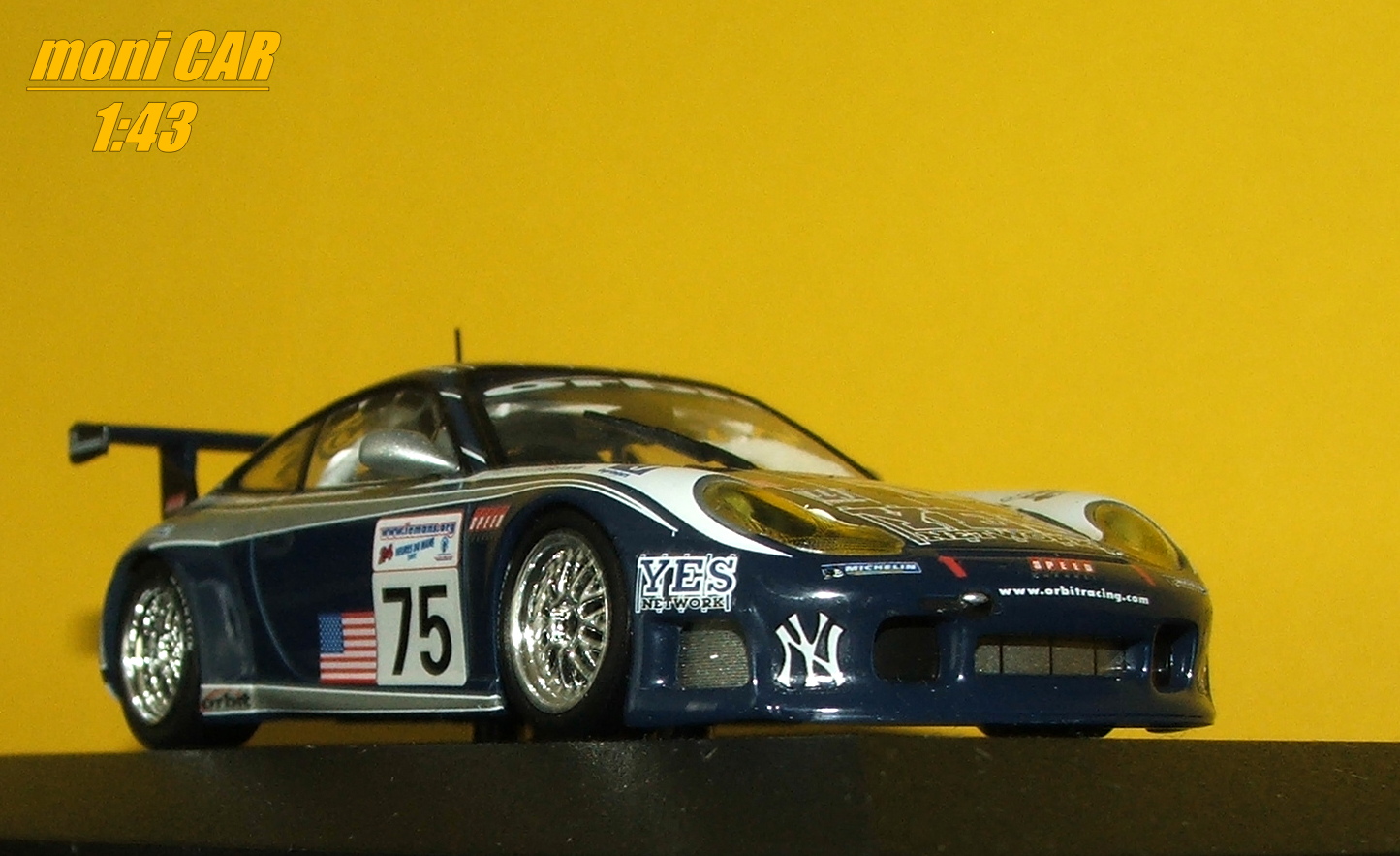 PORSCHE 911 GT3 RS No.75 Hindery - Baron - Kester 24h LeMans 2002 (1:43) MINICHAMPS