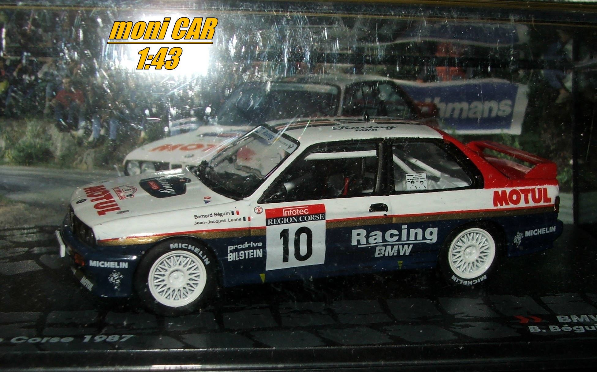 BMW M3 E30 No.10 B. Béguin - J. Lenne - Tour de Corse 1987 (1:43) ALTAYA/IXO