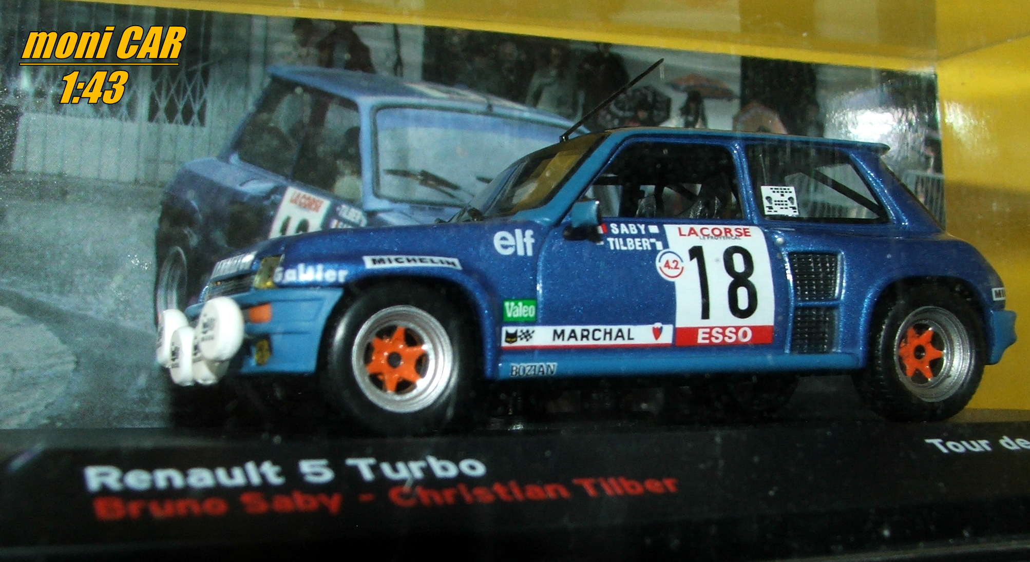 RENAULT 5 Turbo No.18 - Bruno Saby - Christian Tilber - TOUR DE CORSE 1980 (1:43) Altaya/IXO