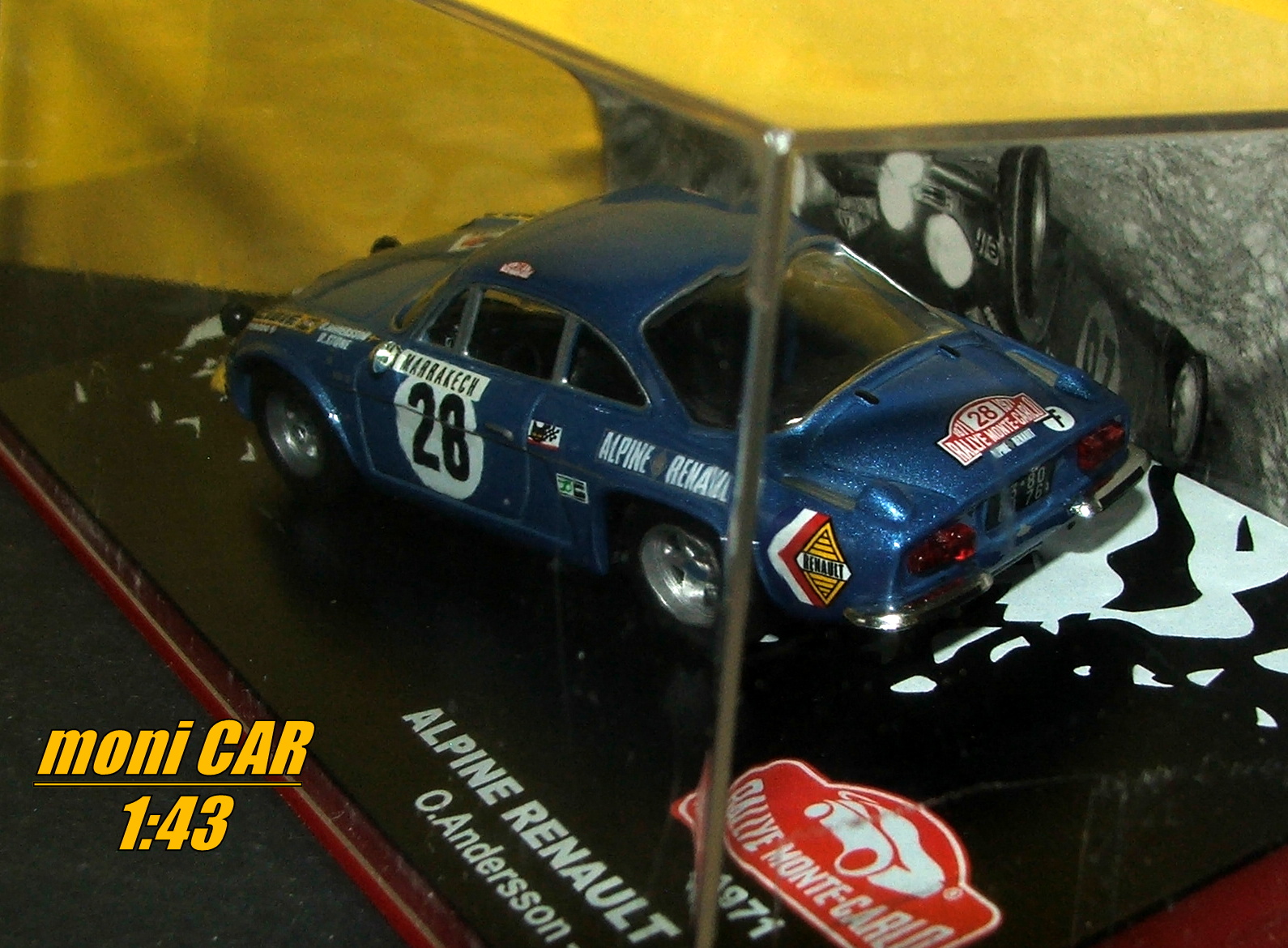 ALPINE RENAULT A110 No.28 - O. Andersson - D. Stone - Rally Monte Carlo 1971 (1:43) Altaya/IXO