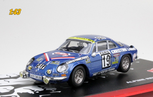 ALPINE Renault A110 1600 No.19 - M. Mouton - FD. Conconi - Rallye Monte Carlo 1976 (1:43) Altaya/IXO