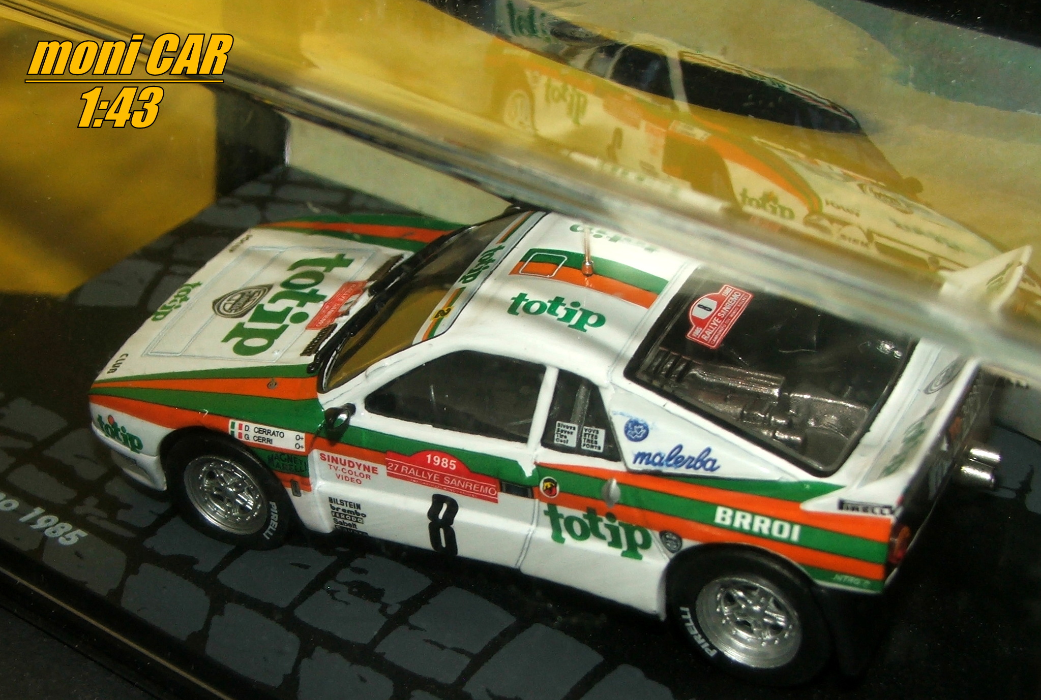 LANCIA Rally 037 No.8 - D.Cerrato - G. Cerri - Rally Sanremo 1985 (1:43) Altaya/IXO