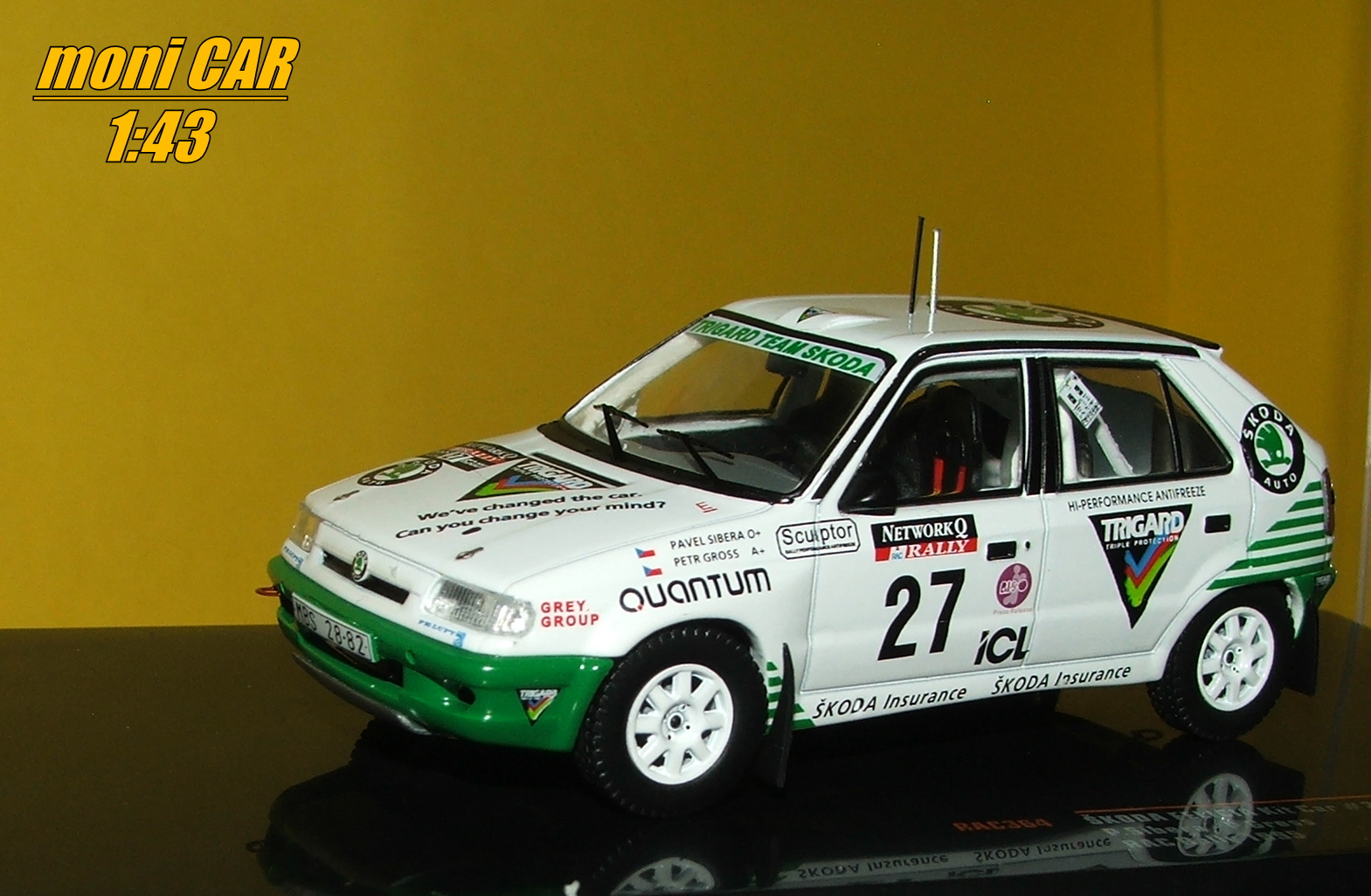ŠKODA Felicia Kit Car No.27 - P. Sibera - P. Gross - RAC Rally 1995 (1:43) IXO