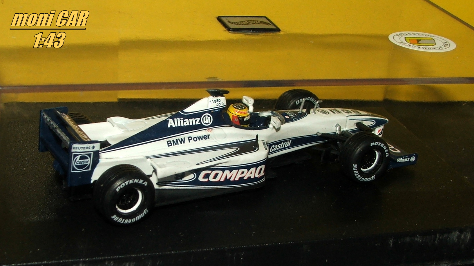 WILLIAMS FW22 F1 Team No.9 - Ralf Schumacher 2000 (1:43) HOT WHEELS