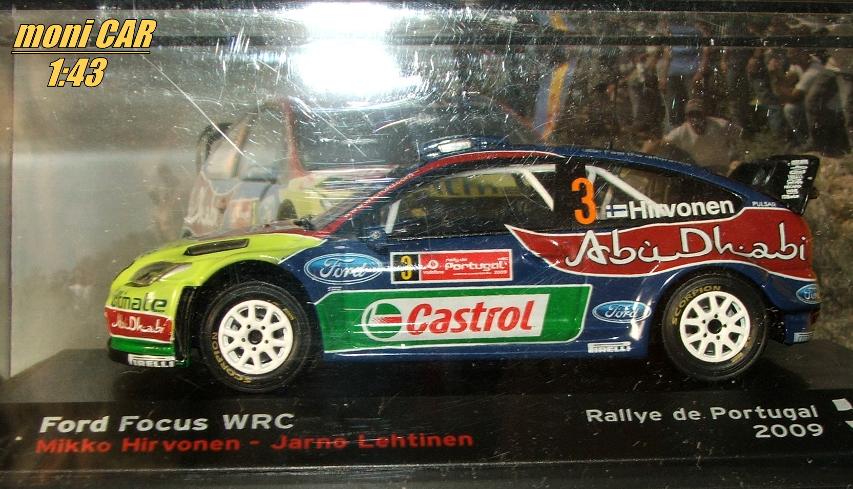 FORD Focus WRC No.3 - Mikko Hirvonen - Jarno Lehtinen - Rally de Portugal 2009 (1:43) Altaya/IXO