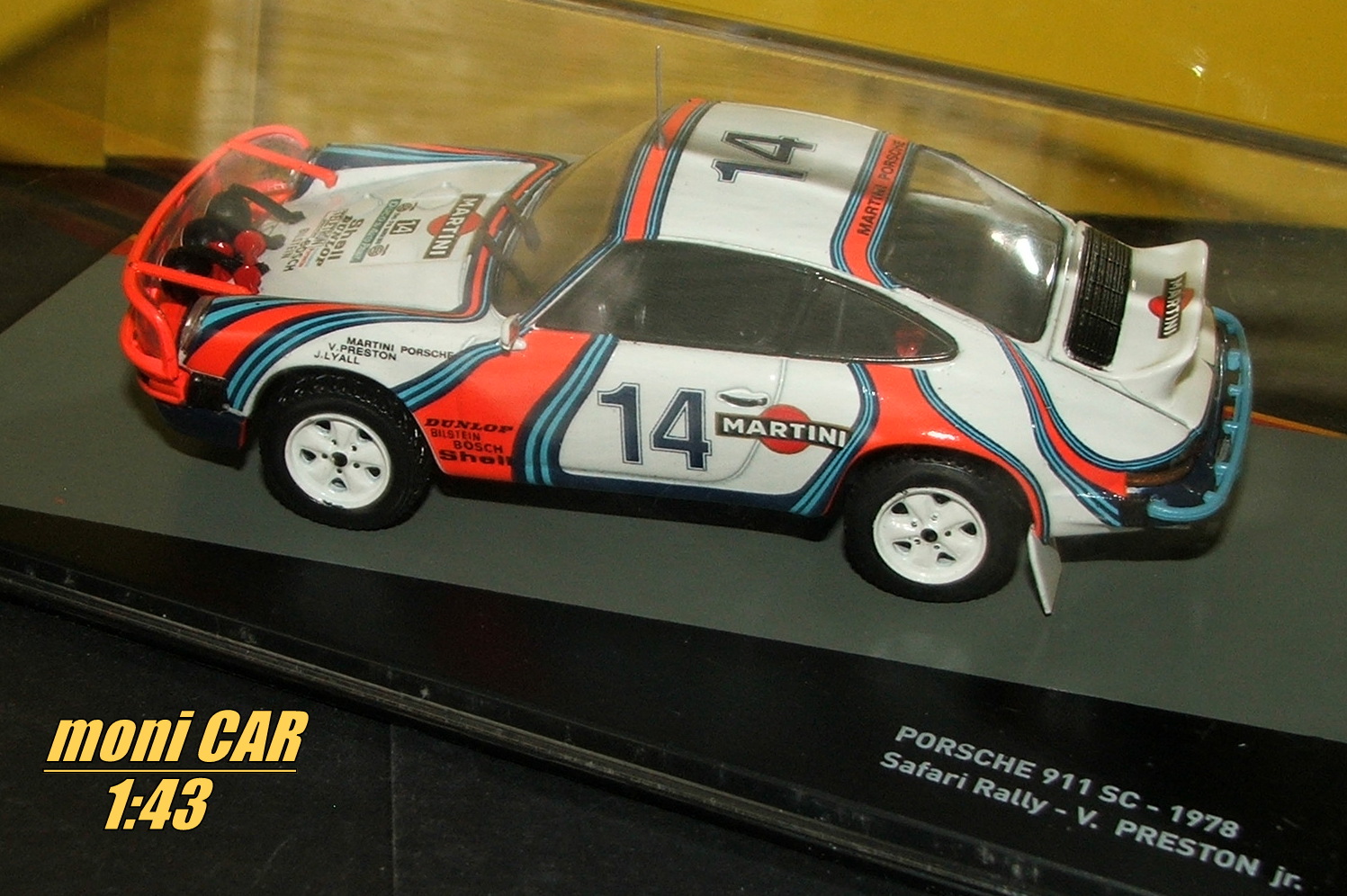 PORSCHE 911 SC 3.0 No.14 - Vic Preston Jr. - John Lyall - 2nd Rally Safari - 1978 (1:43) Altaya/IXO