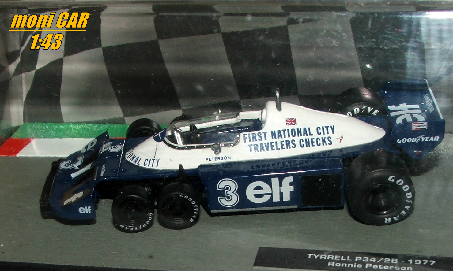 TYRRELL P34/2B No.3 - Ronnie Peterson - F1 - 1977 (1:43) Altaya/IXO