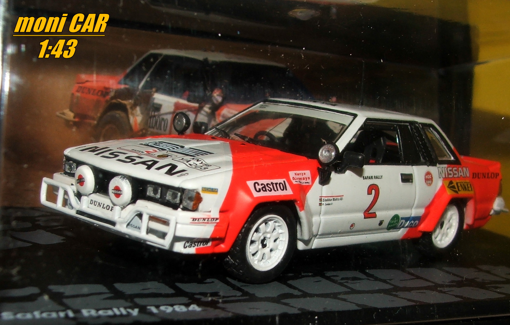 NISSAN 240RS No.2 - S. Mehta - R. Combes Safari Rally 1984 (1:43) Altaya/IXO84