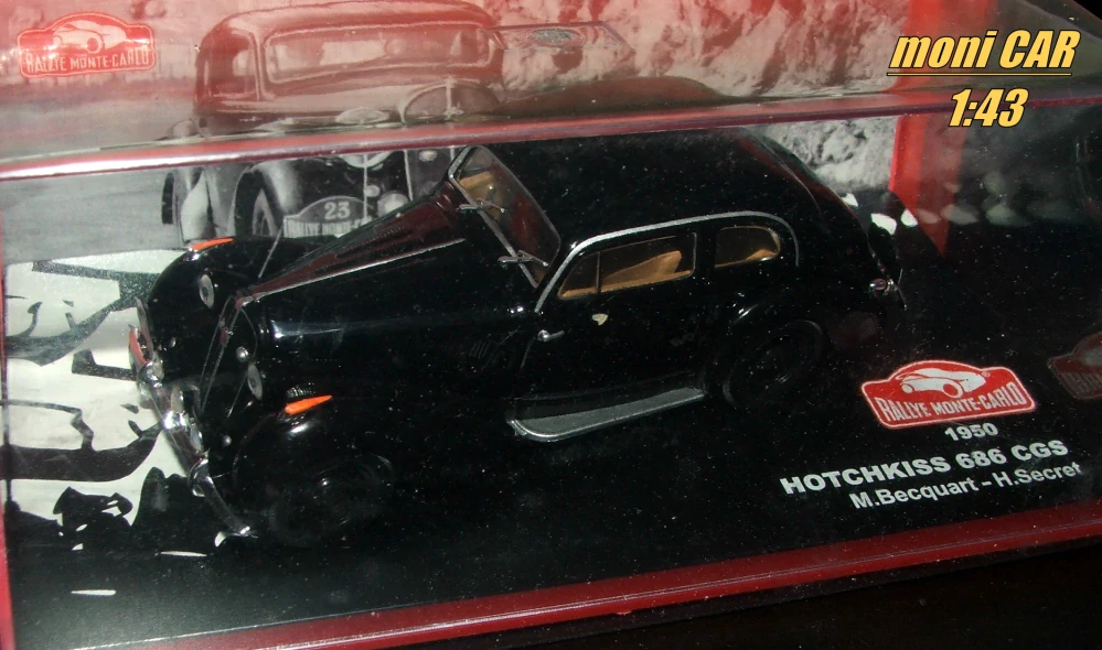 HOTCHKISS 686 CGS No.23 - M.Becquart - H. Secret - Rallye Monta Carlo 1950 (1:43) Altatya/IXO