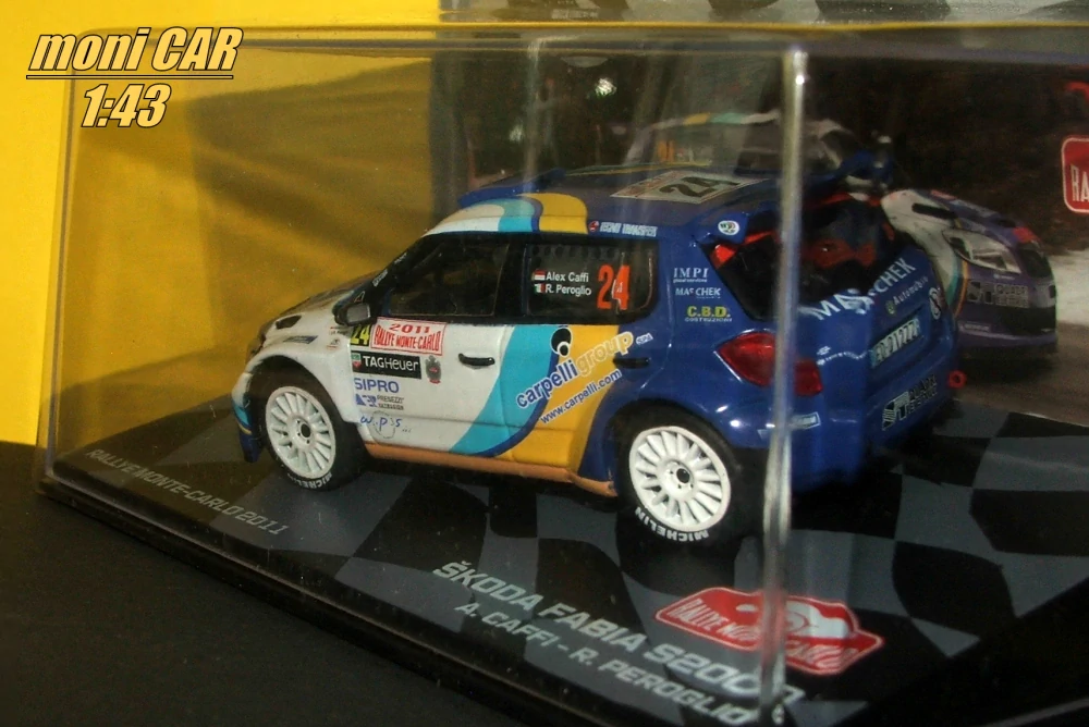 ŠKODA Fábia S2000 No.24 - A. Caffi - R. Perogolio - Rallye Monte Carlo  2011 (1:43) Altaya/IXO
