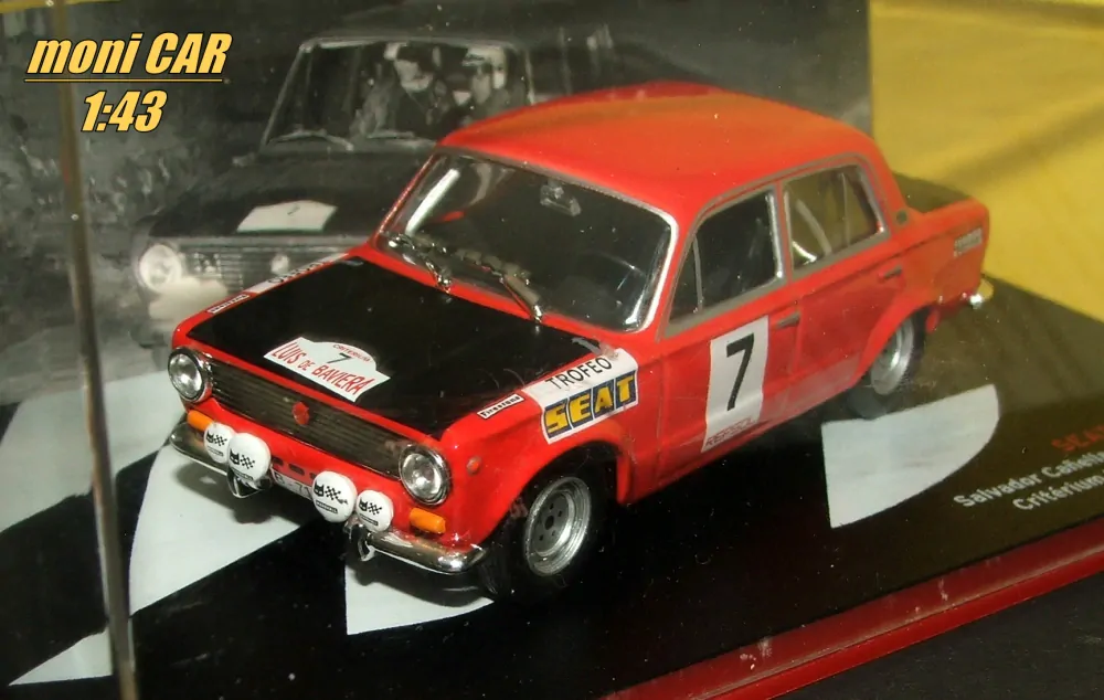 SEAT 124 - 1600 No.7 Salvador Canellas - Dniel Ferrater - Critérium Luis de Baviera - 1972 (1:43) Altaya/IXO