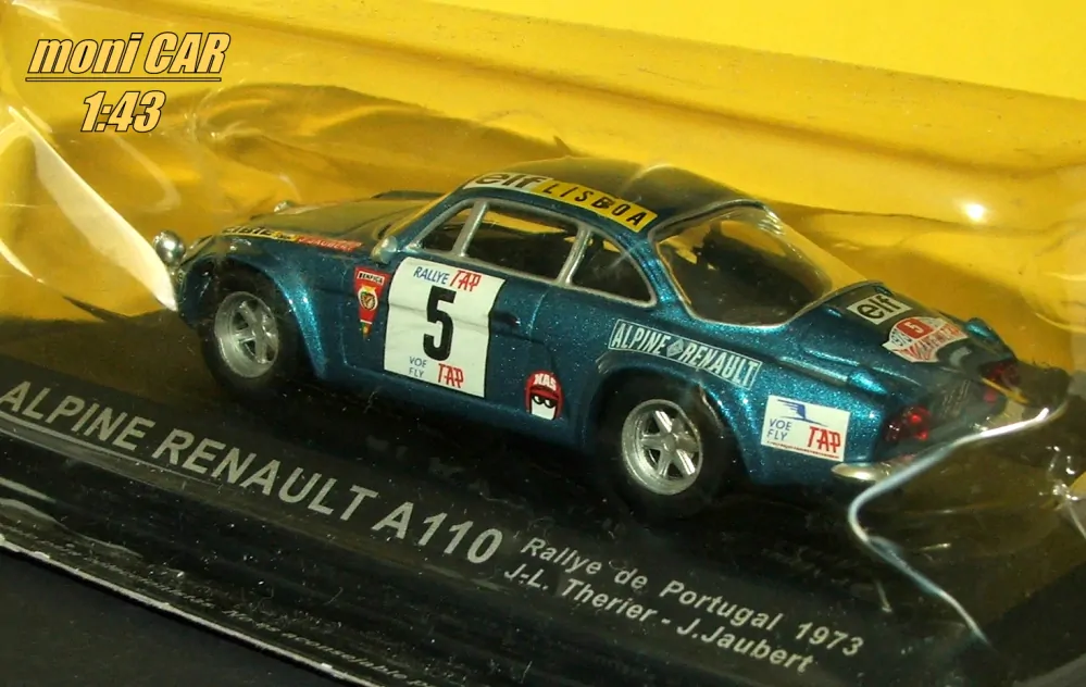 ALPINE Renault A110 - No.5 - J-L. Therier - J. Jaubert - Rally de Portugal 1973 (1:43) Altaya/IXO
