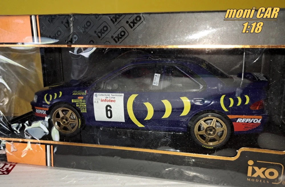 SUBARU Impreza 555 No.6 - P. Liatti - A. Alessandrini - Tour de Corse 1995 (1:18) IXO