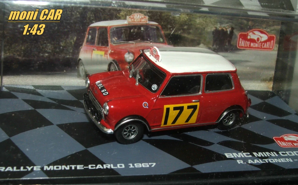BMC MINI COOPER S No.177 R. Aaltonen - H. Liddon Rallye - Monte Carlo 1967 (1:43) Altaya/IXO