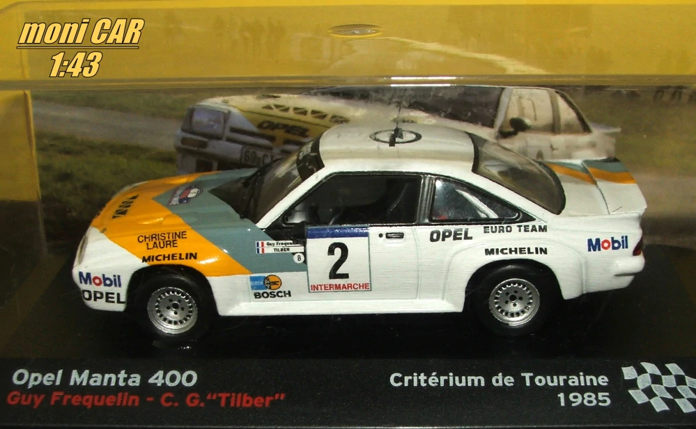 OPEL Manta 400 No.2 - Guy Frequelin - C. G. "Tilber" - Critérium de Touraime 1985 (1:43) Altaya/IXO