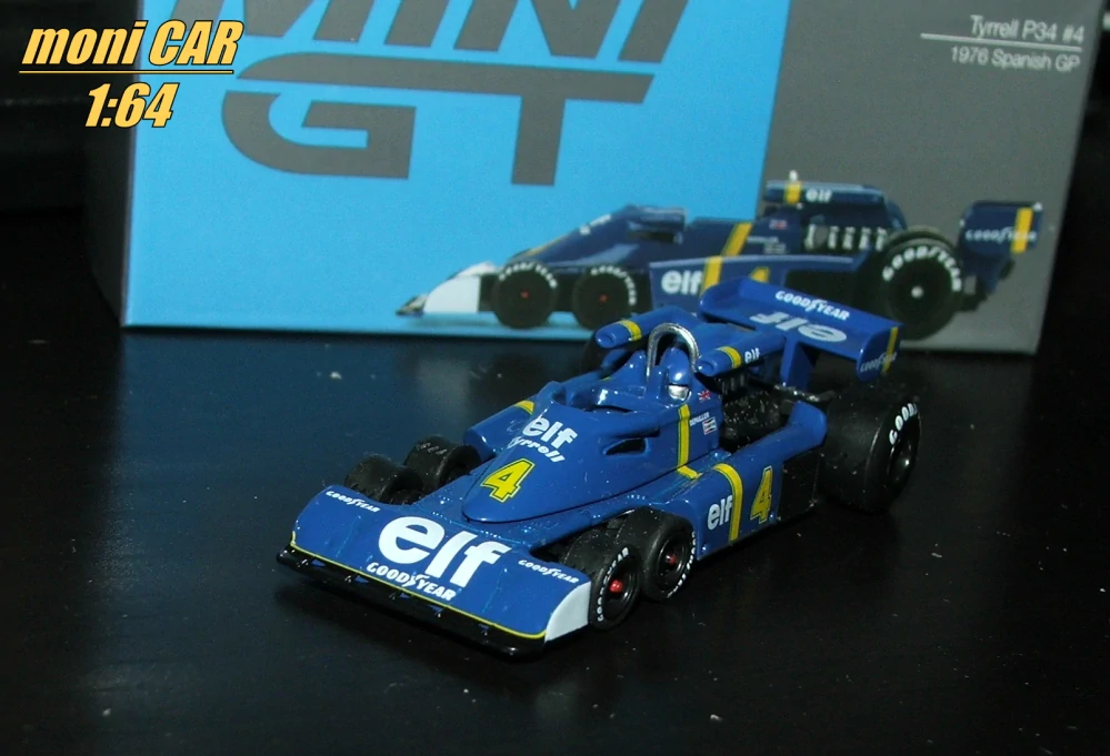 TYRRELL P34 No.4 - Patrick Depailler - GP Španielska 1976 (1:64) Mini GT