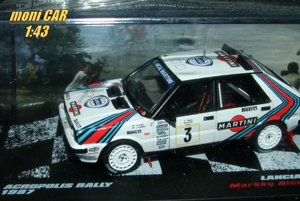 LANCIA Delta HF 4WD No.3 - Markku Alen - Iikka Kivimaki - ACROPOLIS Rally 1987 (1:43) Altaya/IXO