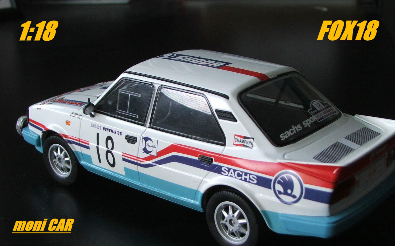 ŠKODA 130 LR No.18 - Ladislav Křeček - Bořivoj Motl - Rally Bohemia 1986 (1:18) FOX18
