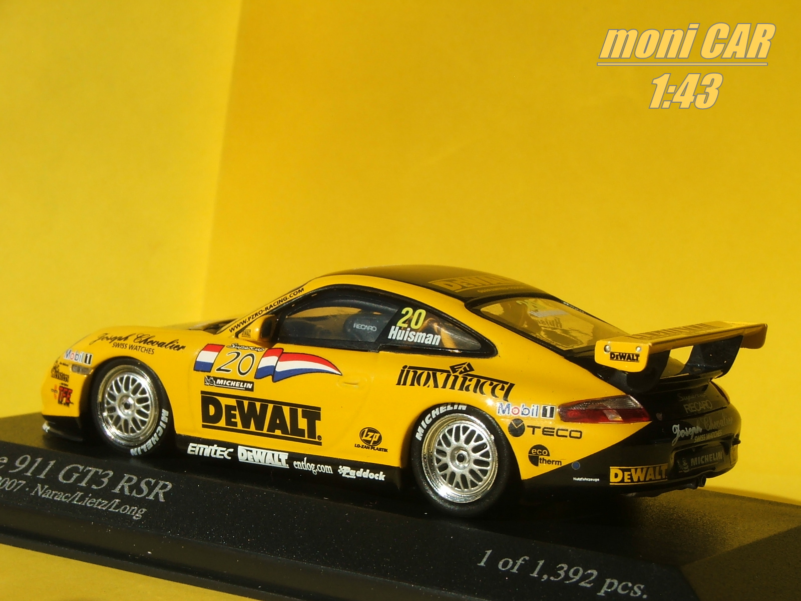 PORSCHE 911 GT3 RSR 24 h Le Mans 2007 Narac/Lietz/Long (1:43) MINICHAMPS