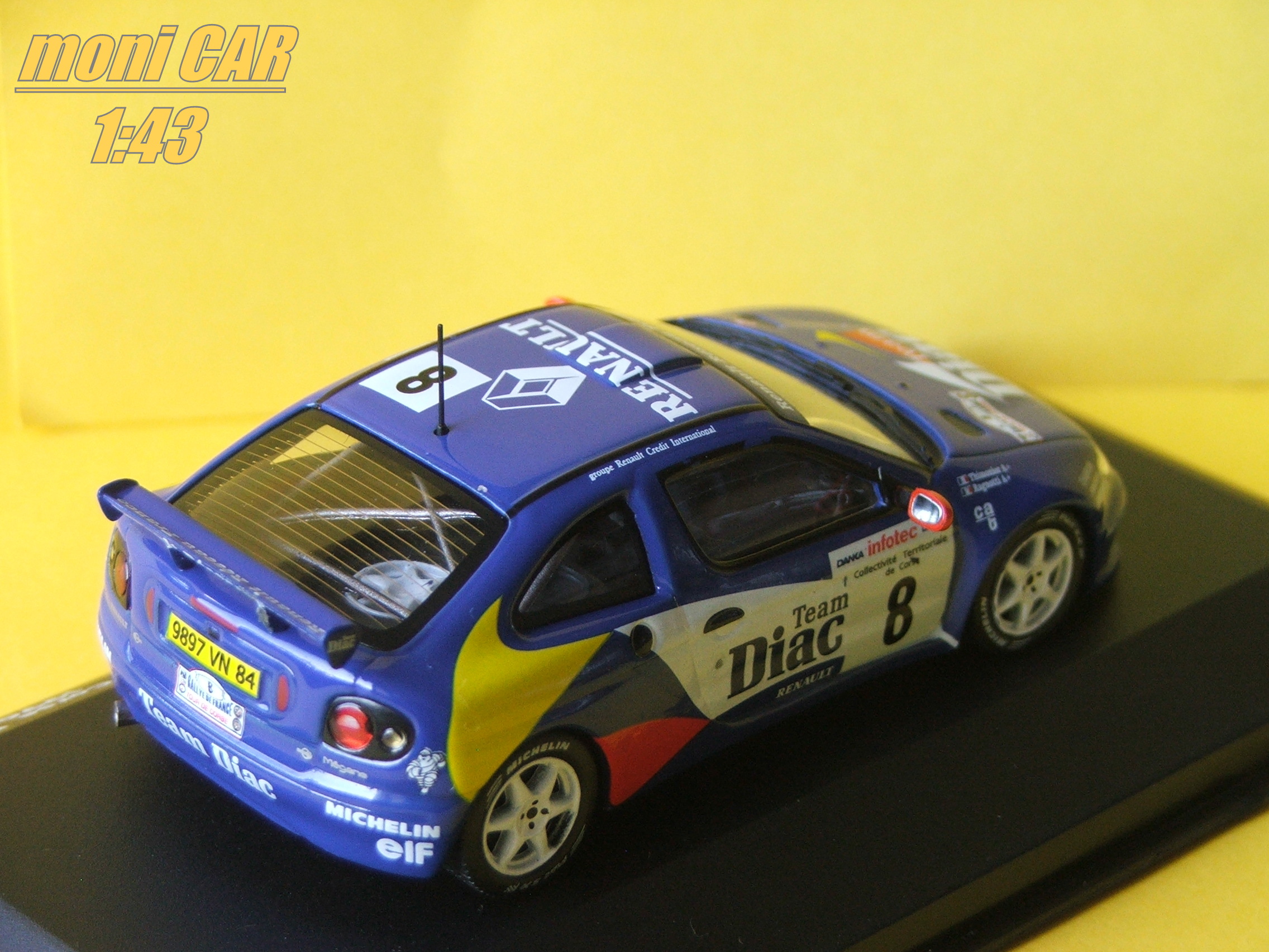 RENAULT Mégane Maxi - Jean Raqnotti-Gilles Thimonier Tour de Corse 1996 (1:43) Altaya/IXO