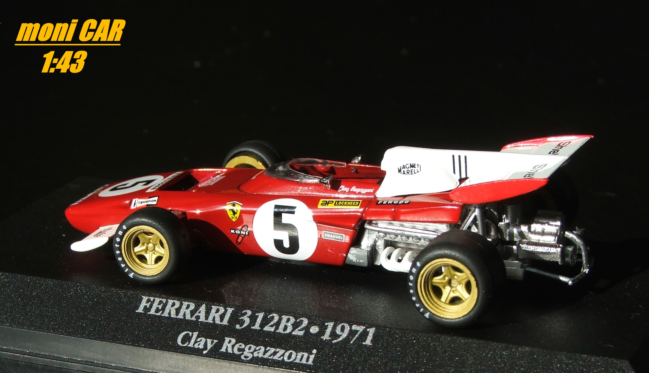 FERRARI 312B2 - 1971 No. 5 Clay Regazzoni (1:43) ATLAS