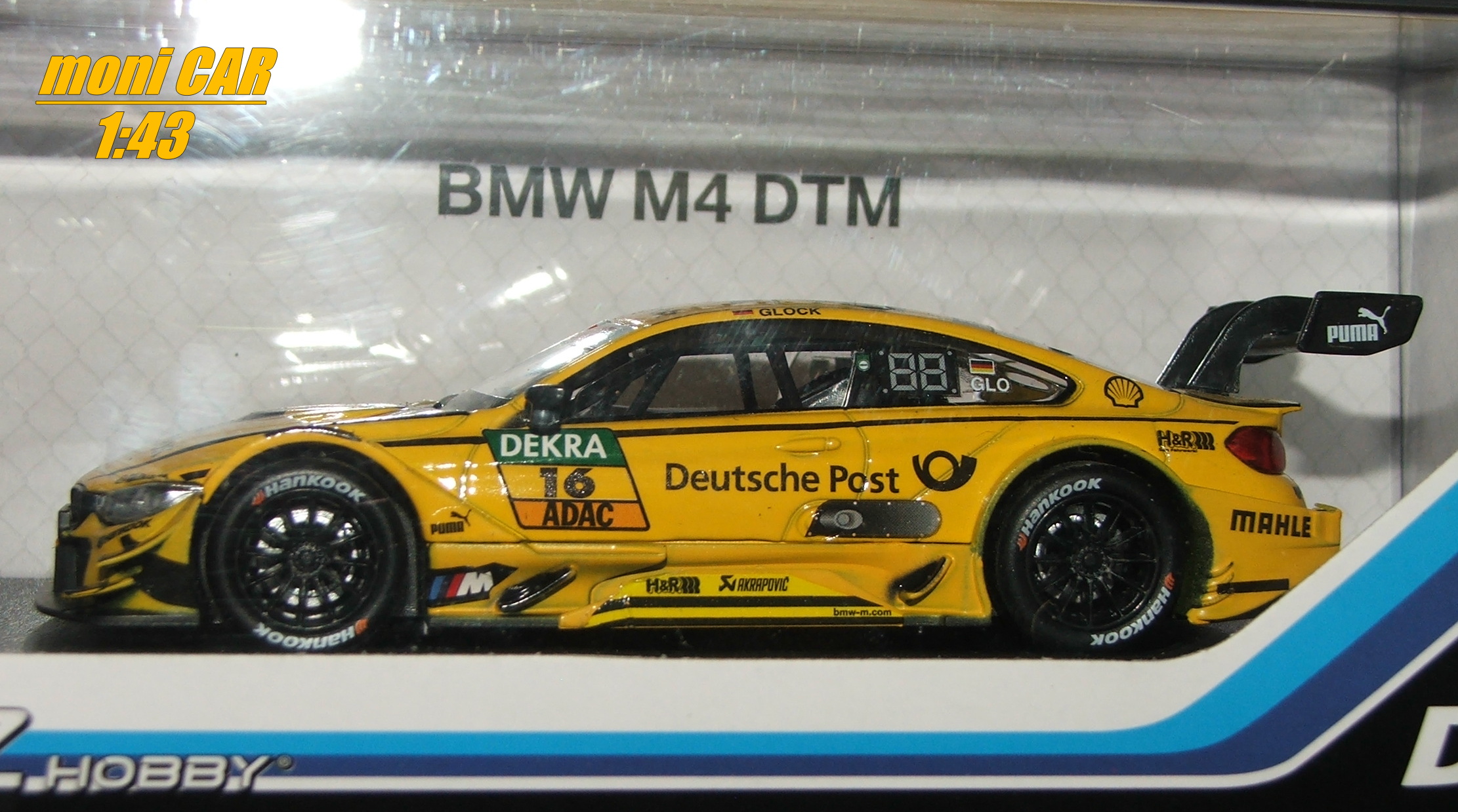 BMW M4 DTM No.16 "Deutsche Post" Timo Glock 2017 (1:43) UNIFORTUNE